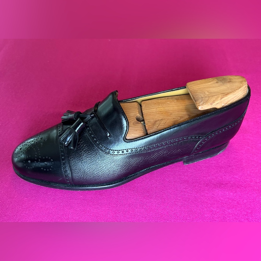 Mezlan Havana Brogue Cap Toe Tassel Loafer - Picture 4 of 7